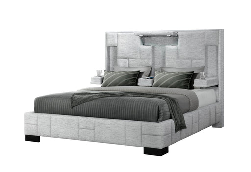 Oscar Grey Bed No Wood Trim - Home Furniture And More (Brentwood, MD)