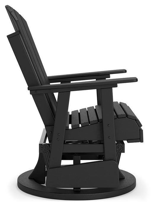 Hyland wave Outdoor Swivel Glider Chair - Home Furniture And More (Brentwood, MD)
