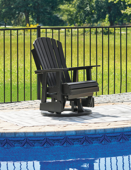 Hyland wave Outdoor Swivel Glider Chair - Home Furniture And More (Brentwood, MD)