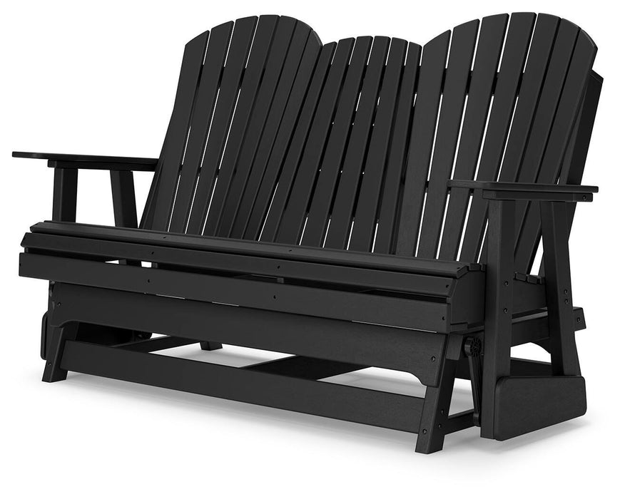 Hyland wave Outdoor Glider Loveseat - Home Furniture And More (Brentwood, MD)