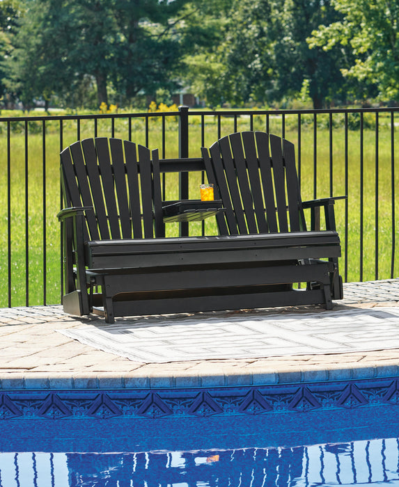 Hyland wave Outdoor Glider Loveseat - Home Furniture And More (Brentwood, MD)