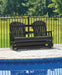 Hyland wave Outdoor Glider Loveseat - Home Furniture And More (Brentwood, MD)