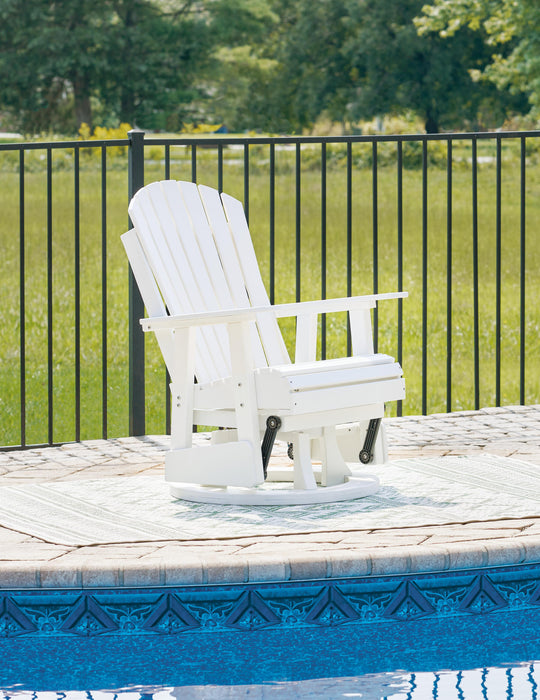 Hyland wave Outdoor Swivel Glider Chair - Home Furniture And More (Brentwood, MD)