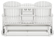 Hyland wave Outdoor Glider Loveseat - Home Furniture And More (Brentwood, MD)