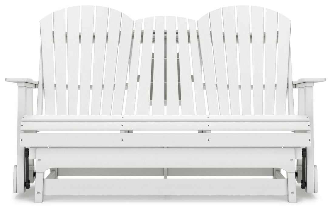 Hyland wave Outdoor Glider Loveseat - Home Furniture And More (Brentwood, MD)