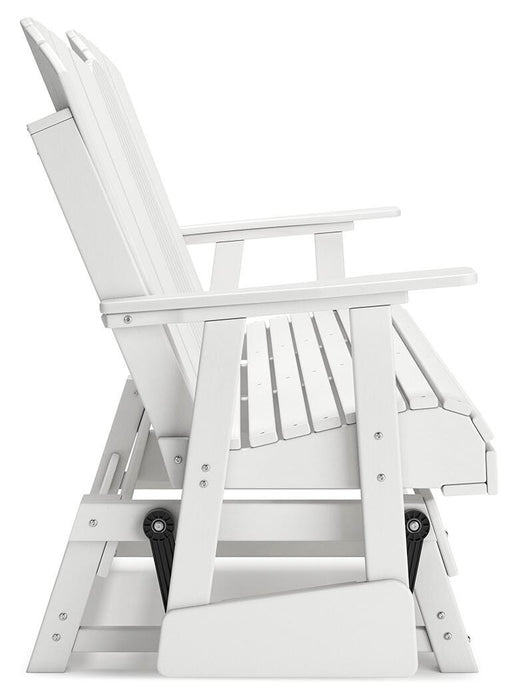 Hyland wave Outdoor Glider Loveseat - Home Furniture And More (Brentwood, MD)