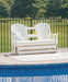 Hyland wave Outdoor Glider Loveseat - Home Furniture And More (Brentwood, MD)