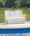Hyland wave Outdoor Glider Loveseat - Home Furniture And More (Brentwood, MD)