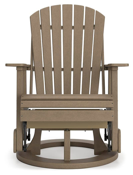 Hyland wave Outdoor Swivel Glider Chair - Home Furniture And More (Brentwood, MD)