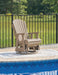 Hyland wave Outdoor Swivel Glider Chair - Home Furniture And More (Brentwood, MD)