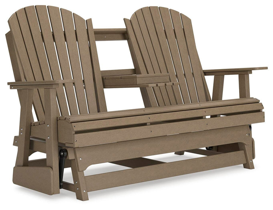 Hyland wave Outdoor Glider Loveseat - Home Furniture And More (Brentwood, MD)