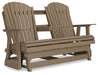 Hyland wave Outdoor Glider Loveseat - Home Furniture And More (Brentwood, MD)