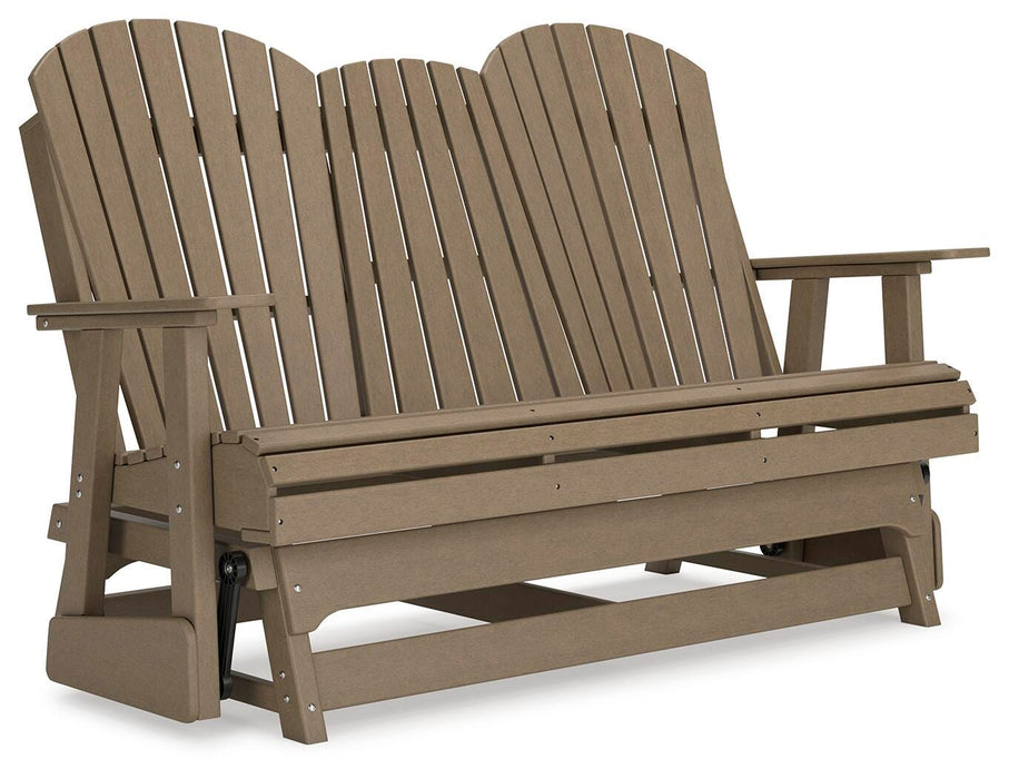 Hyland wave Outdoor Glider Loveseat - Home Furniture And More (Brentwood, MD)