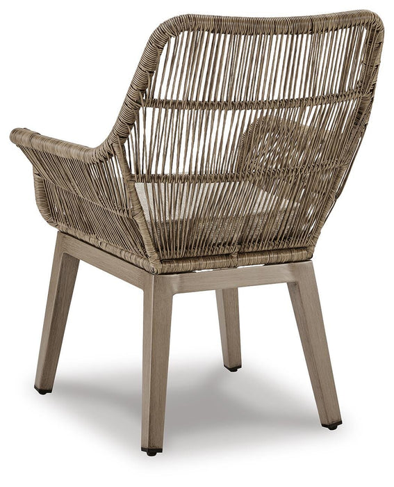 Beach Front Arm Chair with Cushion (Set of 2) - Home Furniture And More (Brentwood, MD)