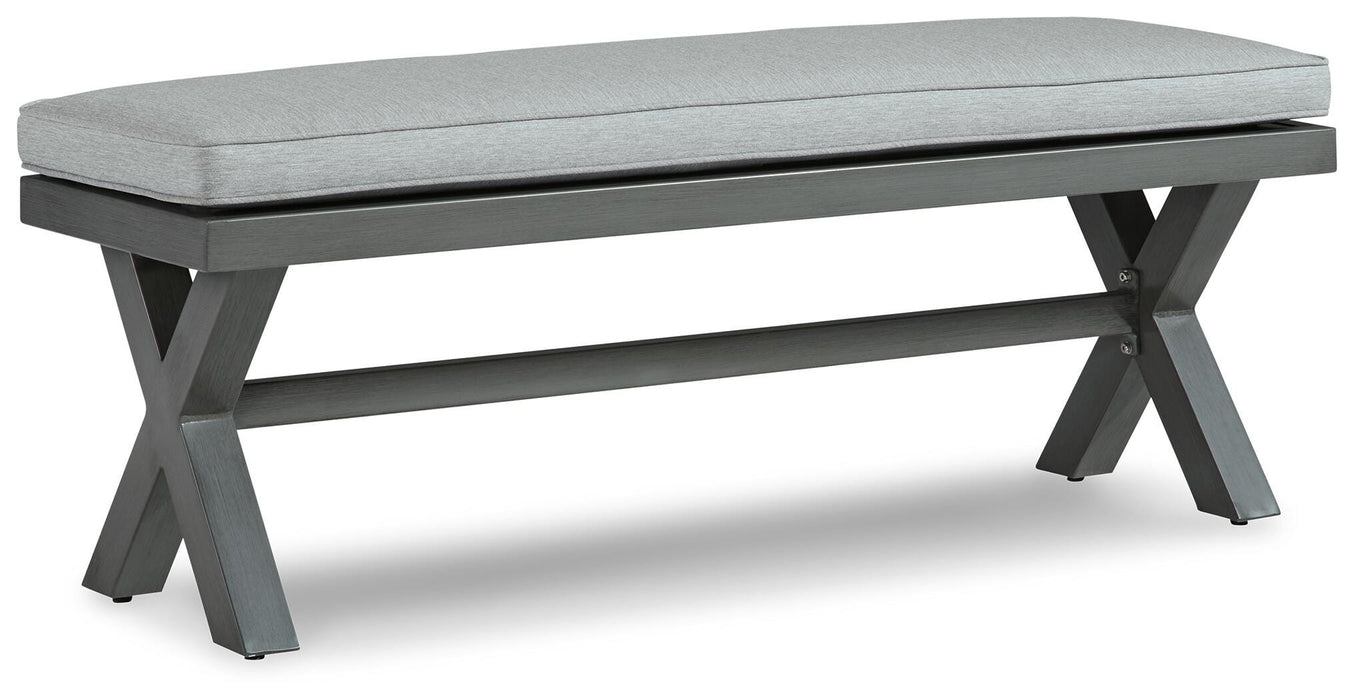 Elite Park Outdoor Bench with Cushion - Home Furniture And More (Brentwood, MD)