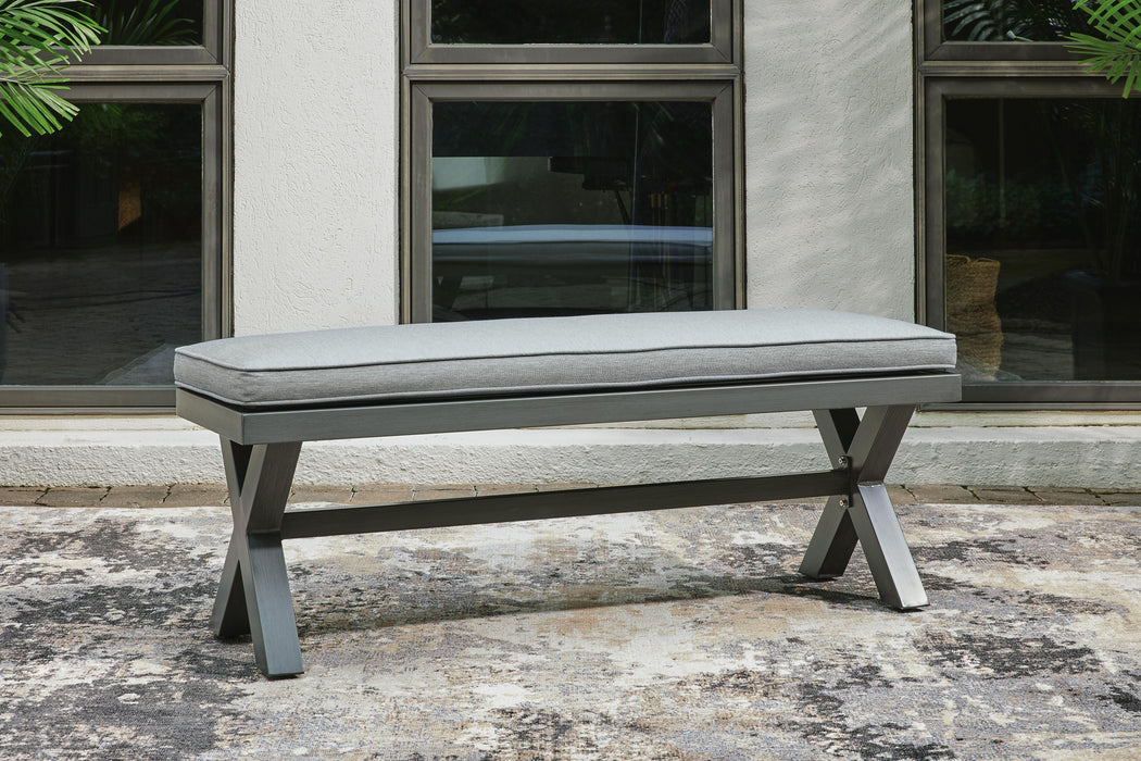 Elite Park Outdoor Bench with Cushion - Home Furniture And More (Brentwood, MD)