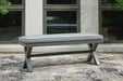 Elite Park Outdoor Bench with Cushion - Home Furniture And More (Brentwood, MD)