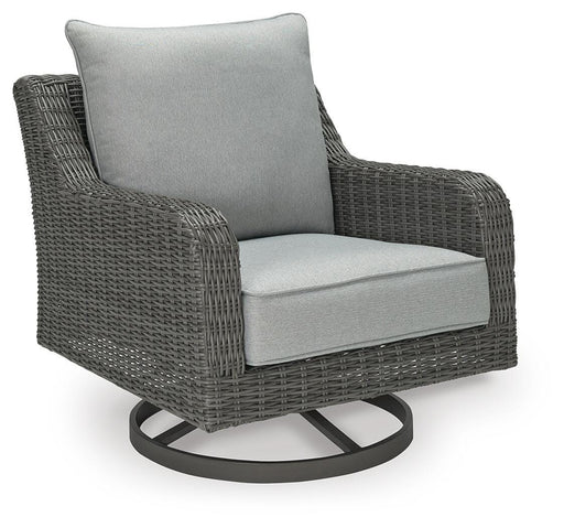 Elite Park Outdoor Swivel Lounge with Cushion - Home Furniture And More (Brentwood, MD)