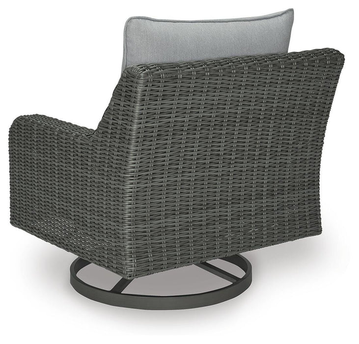 Elite Park Outdoor Swivel Lounge with Cushion - Home Furniture And More (Brentwood, MD)