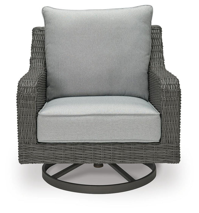 Elite Park Outdoor Swivel Lounge with Cushion - Home Furniture And More (Brentwood, MD)