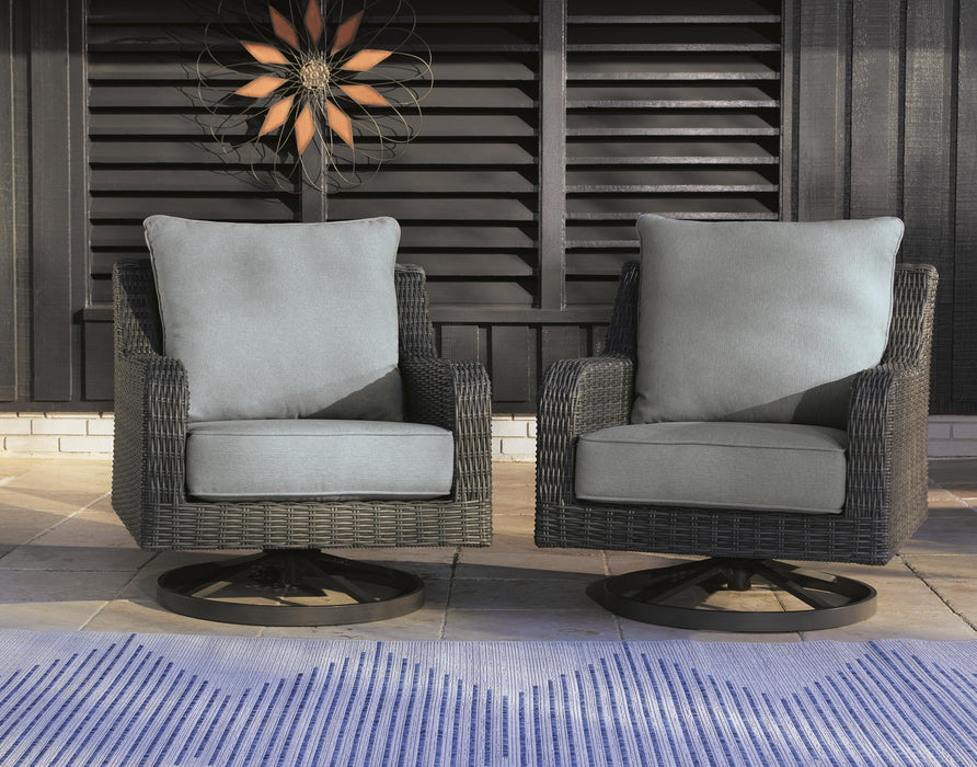 Elite Park Outdoor Swivel Lounge with Cushion - Home Furniture And More (Brentwood, MD)