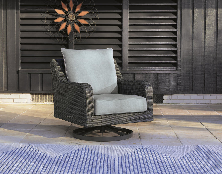 Elite Park Outdoor Swivel Lounge with Cushion - Home Furniture And More (Brentwood, MD)