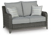 Elite Park Outdoor Loveseat with Cushion - Home Furniture And More (Brentwood, MD)