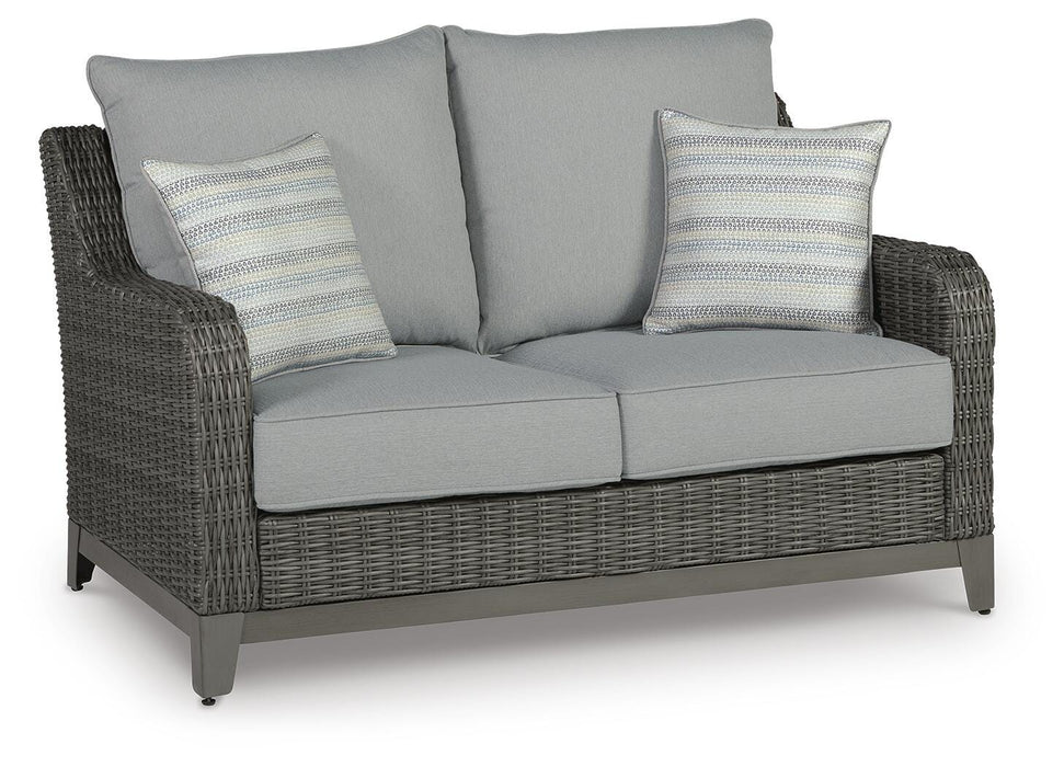Elite Park Outdoor Loveseat with Cushion - Home Furniture And More (Brentwood, MD)
