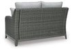 Elite Park Outdoor Loveseat with Cushion - Home Furniture And More (Brentwood, MD)