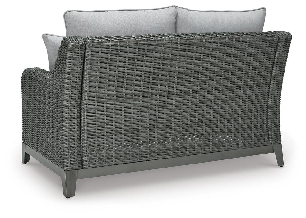Elite Park Outdoor Loveseat with Cushion - Home Furniture And More (Brentwood, MD)