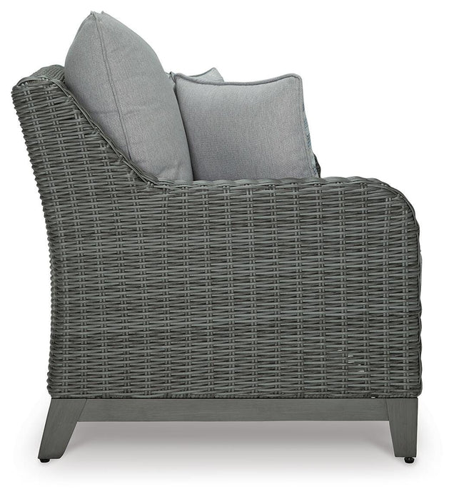Elite Park Outdoor Loveseat with Cushion - Home Furniture And More (Brentwood, MD)