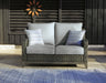 Elite Park Outdoor Loveseat with Cushion - Home Furniture And More (Brentwood, MD)