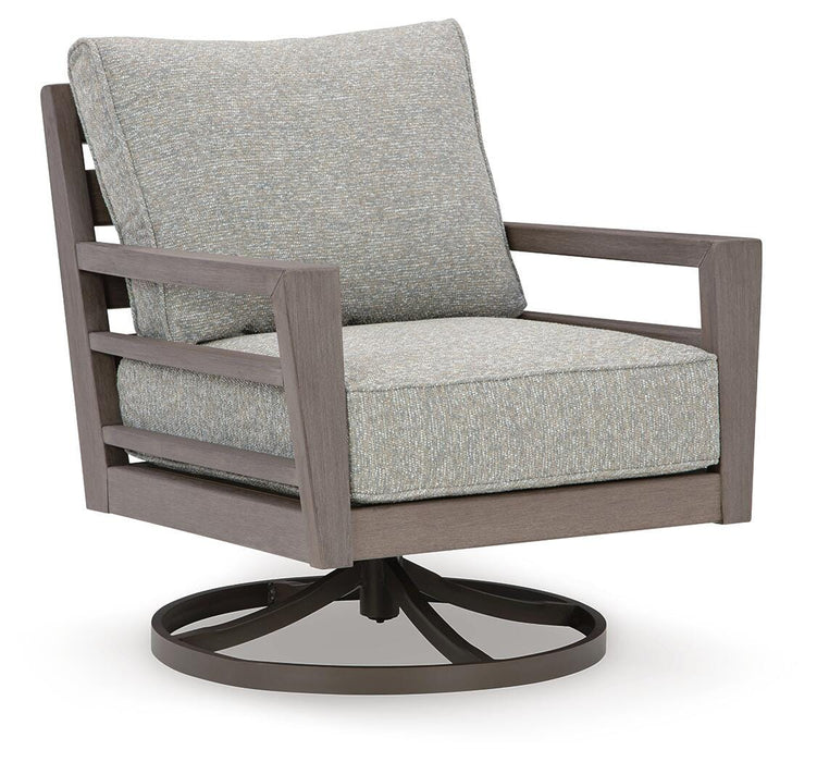 Hillside Barn Outdoor Swivel Lounge with Cushion - Home Furniture And More (Brentwood, MD)