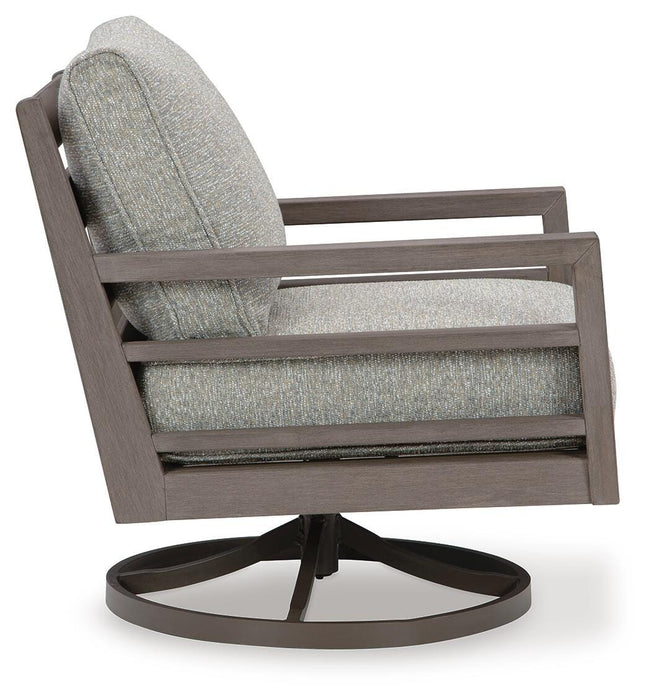 Hillside Barn Outdoor Swivel Lounge with Cushion - Home Furniture And More (Brentwood, MD)