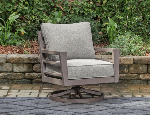 Hillside Barn Outdoor Swivel Lounge with Cushion - Home Furniture And More (Brentwood, MD)
