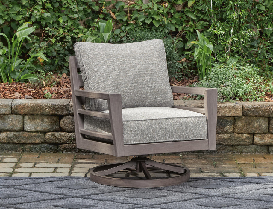 Hillside Barn Outdoor Swivel Lounge with Cushion - Home Furniture And More (Brentwood, MD)