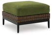 Horizon Hall Outdoor Ottoman with Cushion - Home Furniture And More (Brentwood, MD)