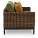 Horizon Hall Outdoor Loveseat with Cushion - Home Furniture And More (Brentwood, MD)