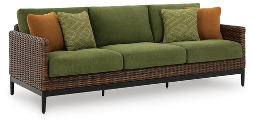 Horizon Hall Outdoor Sofa with Cushion - Home Furniture And More (Brentwood, MD)