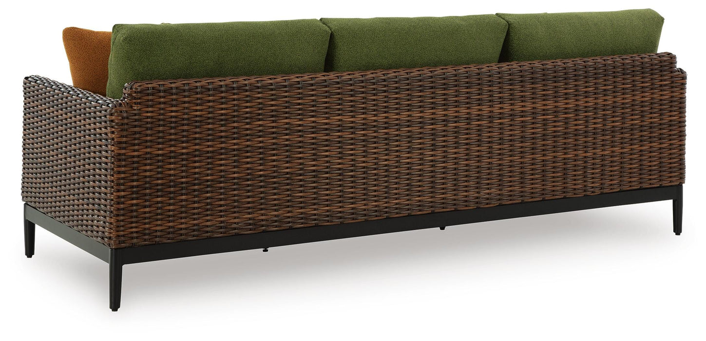 Horizon Hall Outdoor Sofa with Cushion - Home Furniture And More (Brentwood, MD)