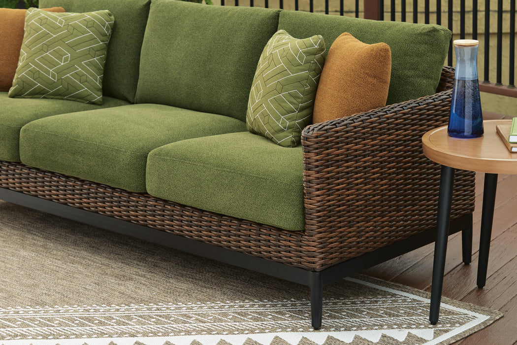 Horizon Hall Outdoor Sofa with Cushion - Home Furniture And More (Brentwood, MD)
