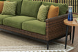 Horizon Hall Outdoor Sofa with Cushion - Home Furniture And More (Brentwood, MD)
