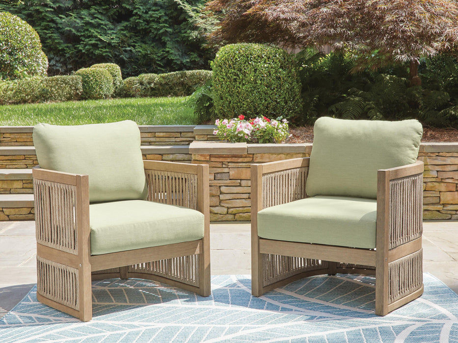 Serena Shores Outdoor Lounge Chair (Set of 2) - Home Furniture And More (Brentwood, MD)