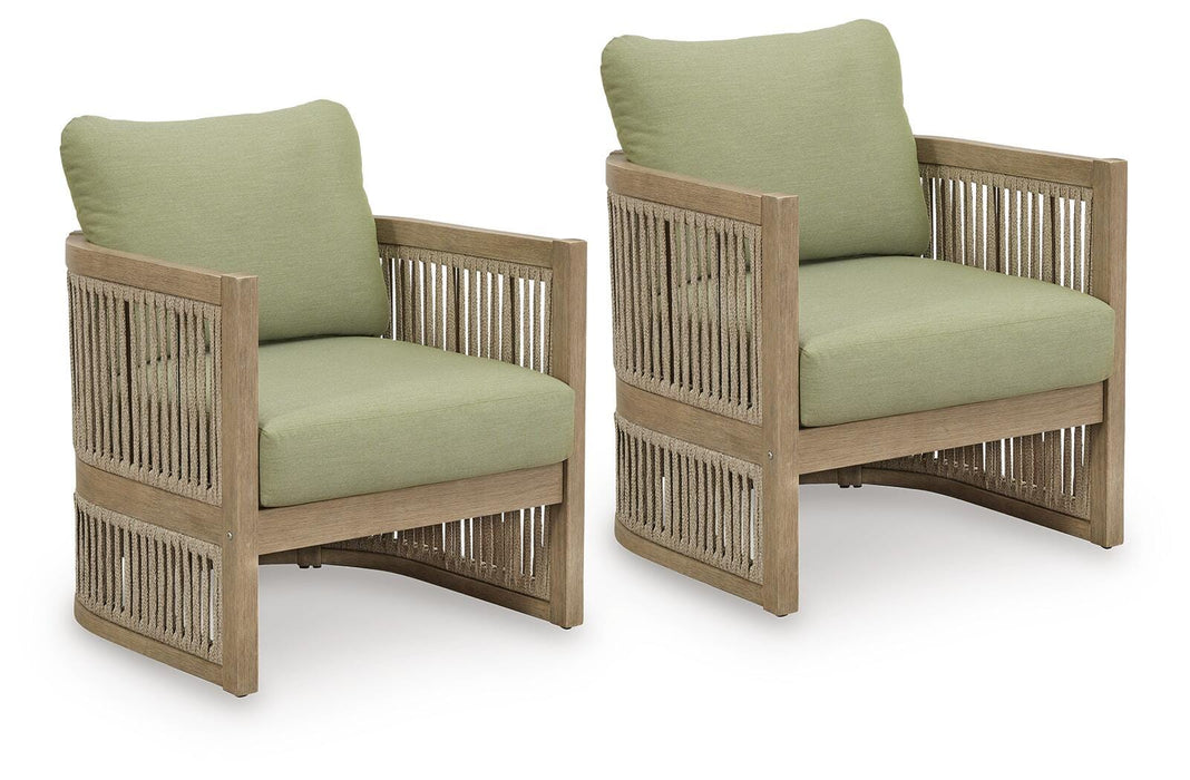 Serena Shores Outdoor Lounge Chair (Set of 2) - Home Furniture And More (Brentwood, MD)
