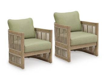 Serena Shores Outdoor Lounge Chair (Set of 2) - Home Furniture And More (Brentwood, MD)