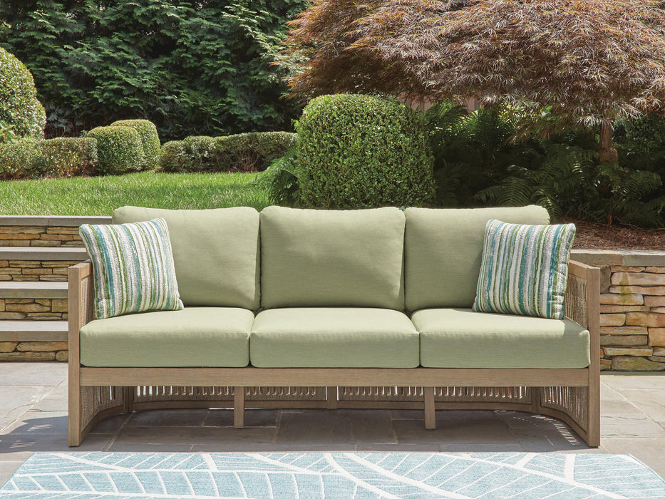 Serena Shores Outdoor Sofa with Cushion - Home Furniture And More (Brentwood, MD)