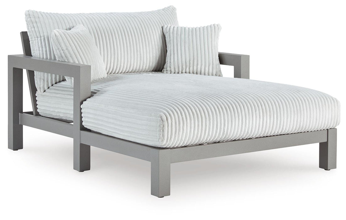 Hurley Park Outdoor Chaise Lounge with Cushion - Home Furniture And More (Brentwood, MD)