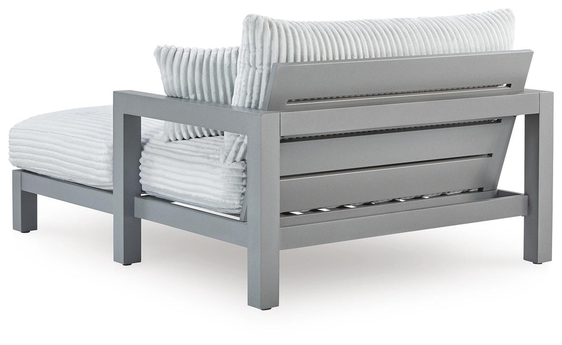 Hurley Park Outdoor Chaise Lounge with Cushion - Home Furniture And More (Brentwood, MD)