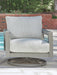 Hurley Park Outdoor Swivel Chair with Cushion - Home Furniture And More (Brentwood, MD)