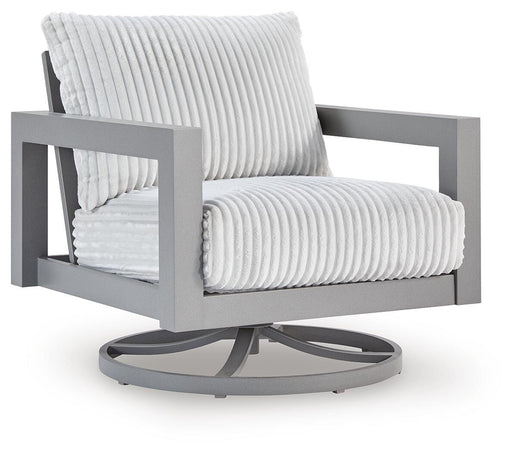 Hurley Park Outdoor Swivel Chair with Cushion - Home Furniture And More (Brentwood, MD)